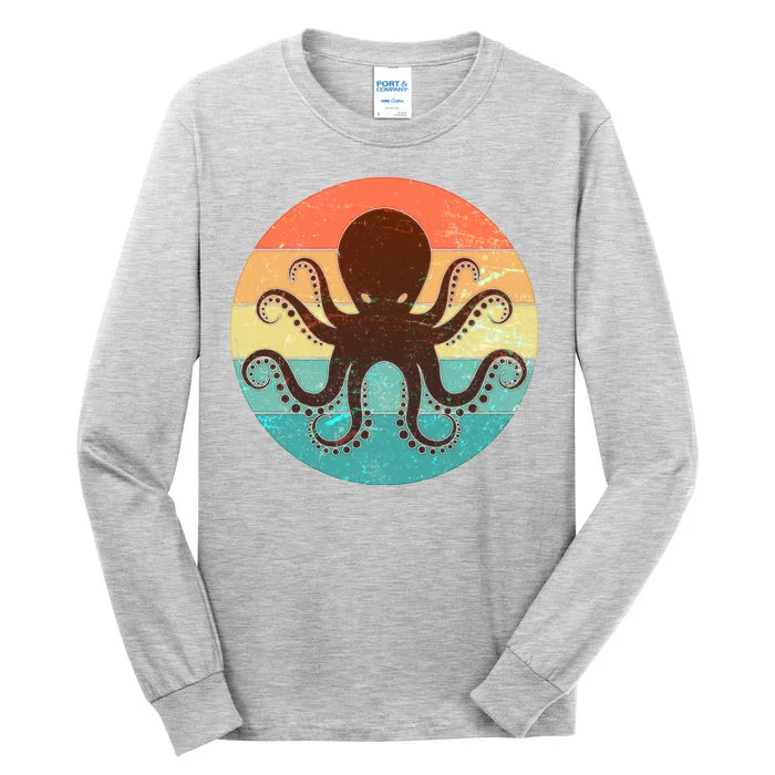 Retro Octopus Kraken Tall Long Sleeve T-Shirt