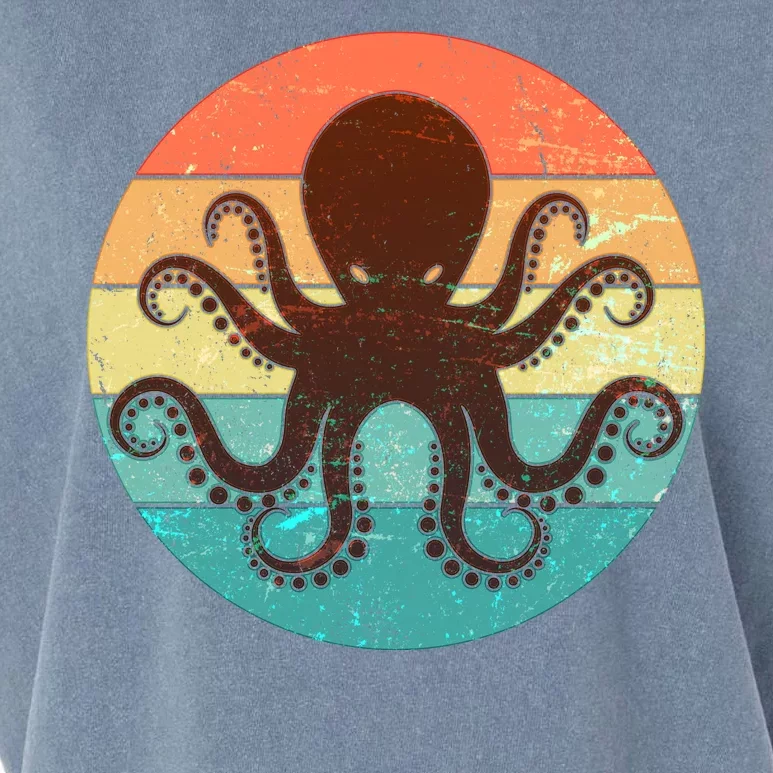 Retro Octopus Kraken Garment-Dyed Women's Muscle Tee