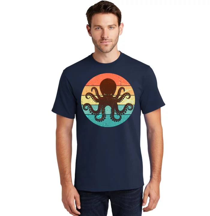 Retro Octopus Kraken Tall T-Shirt