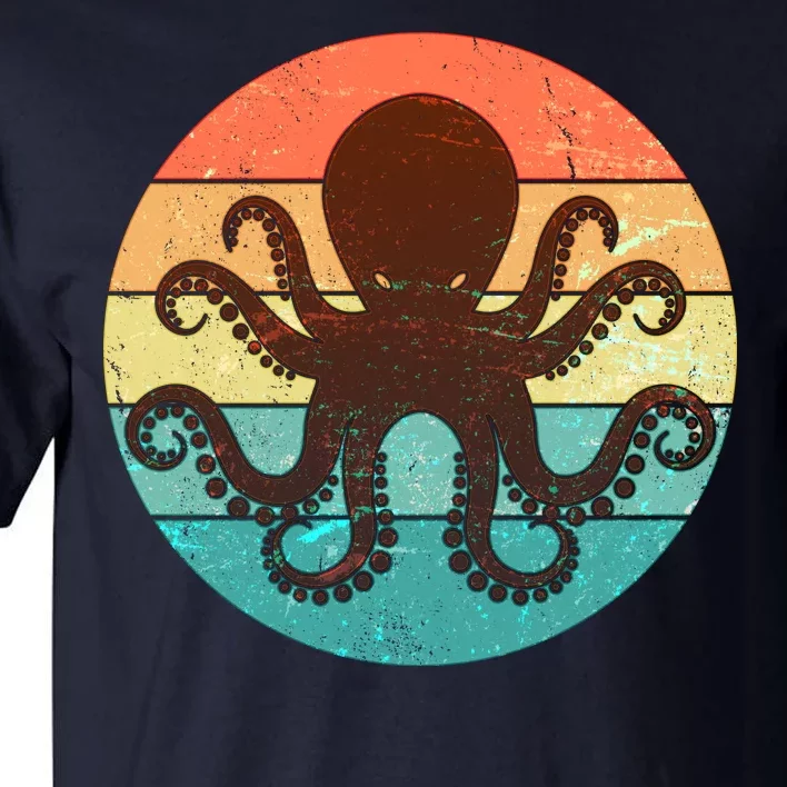 Retro Octopus Kraken Tall T-Shirt