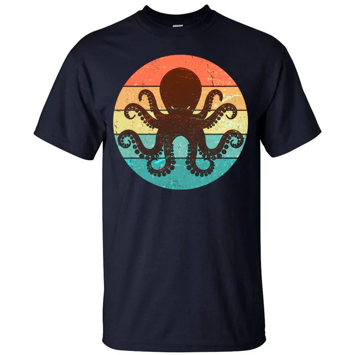 Retro Octopus Kraken Tall T-Shirt