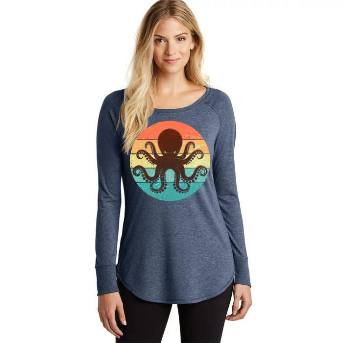 Retro Octopus Kraken Women's Perfect Tri Tunic Long Sleeve Shirt