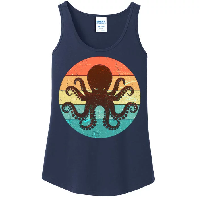 Retro Octopus Kraken Ladies Essential Tank