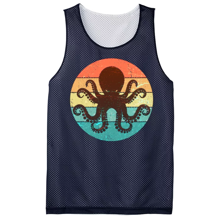 Retro Octopus Kraken Mesh Reversible Basketball Jersey Tank