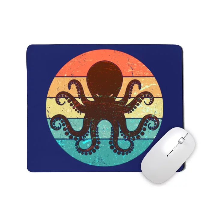 Retro Octopus Kraken Mousepad