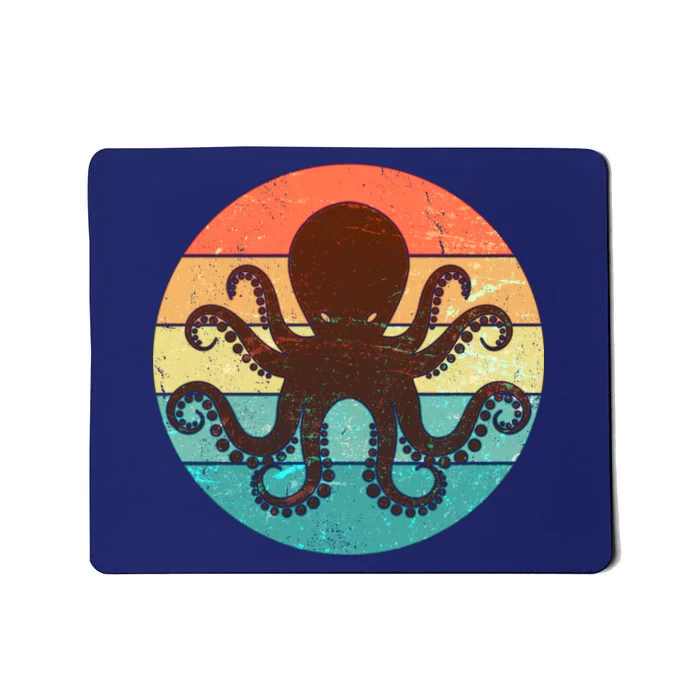 Retro Octopus Kraken Mousepad