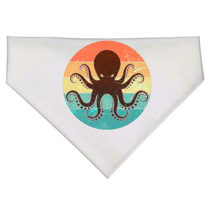 Retro Octopus Kraken USA-Made Doggie Bandana