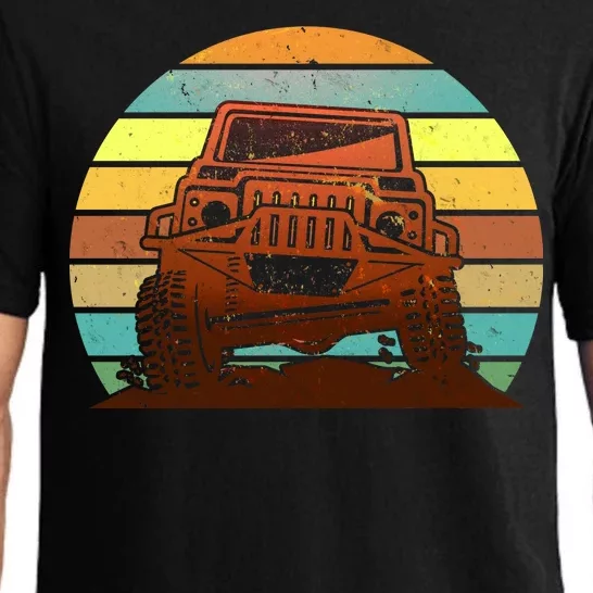 Retro Off Road Truck 4x4 Sunset Pajama Set