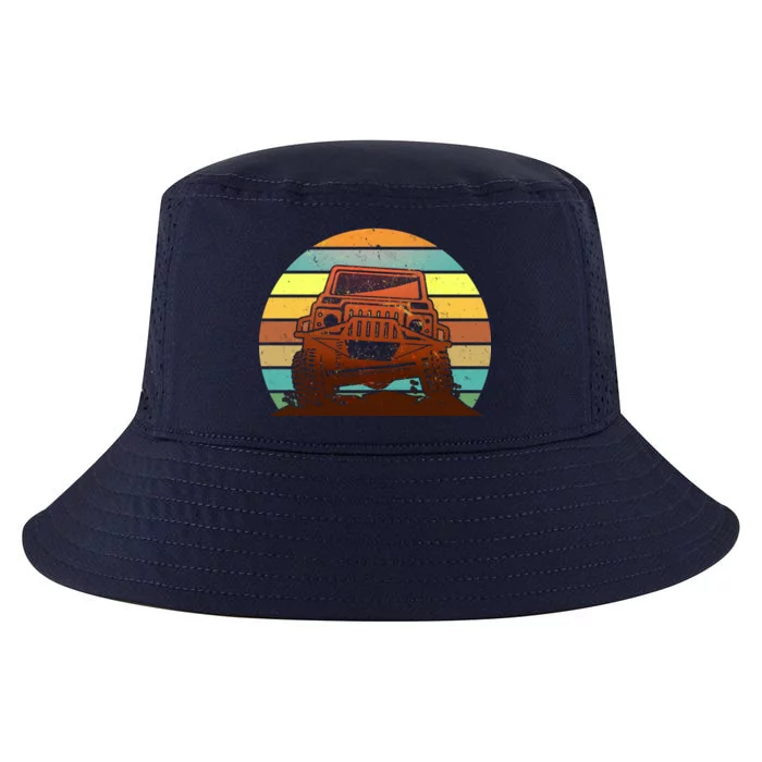 Retro Off Road Truck 4x4 Sunset Cool Comfort Performance Bucket Hat