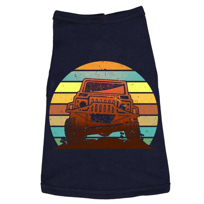 Retro Off Road Truck 4x4 Sunset Doggie Tank