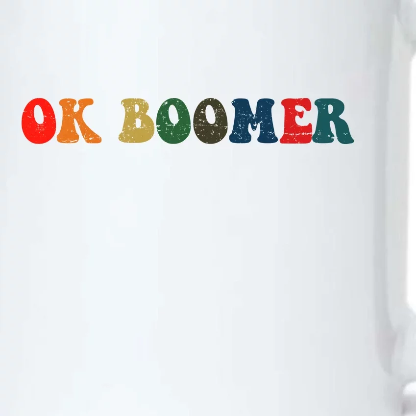 Retro Ok Boomer Black Color Changing Mug