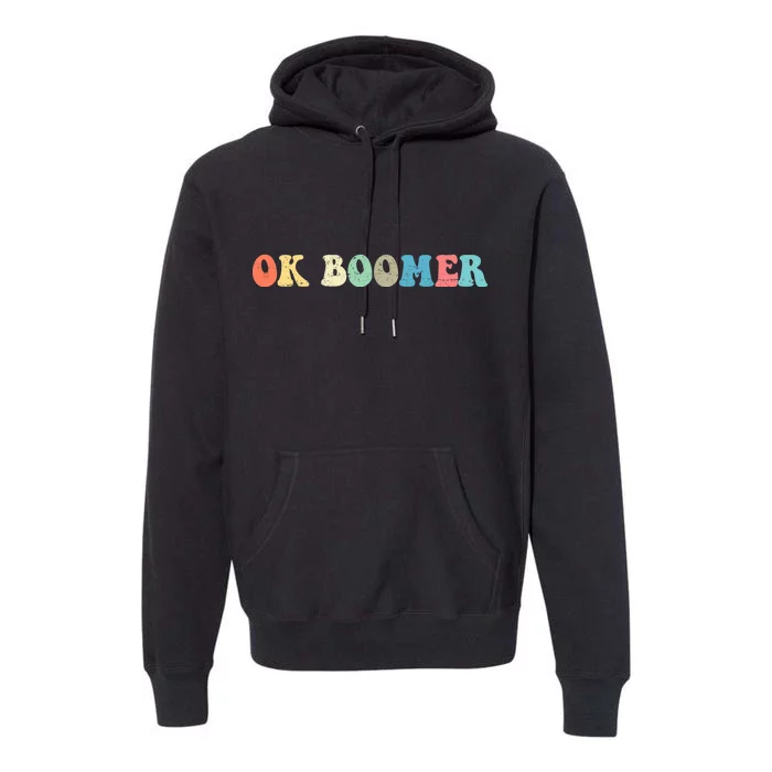 Retro Ok Boomer Premium Hoodie