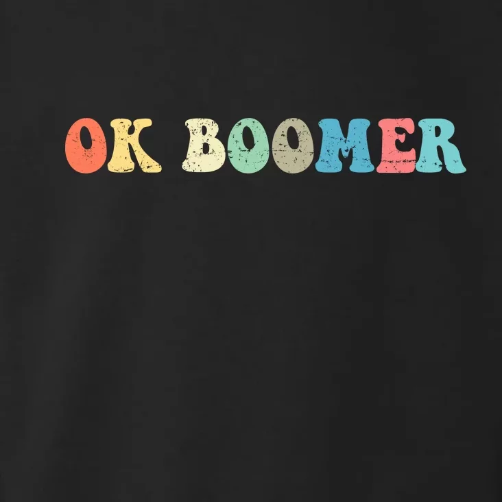 Retro Ok Boomer Toddler Hoodie