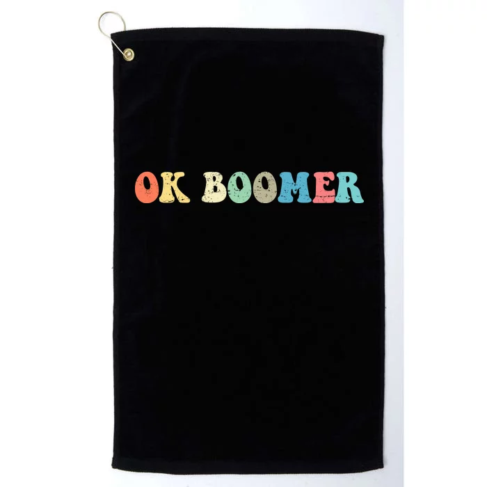 Retro Ok Boomer Platinum Collection Golf Towel