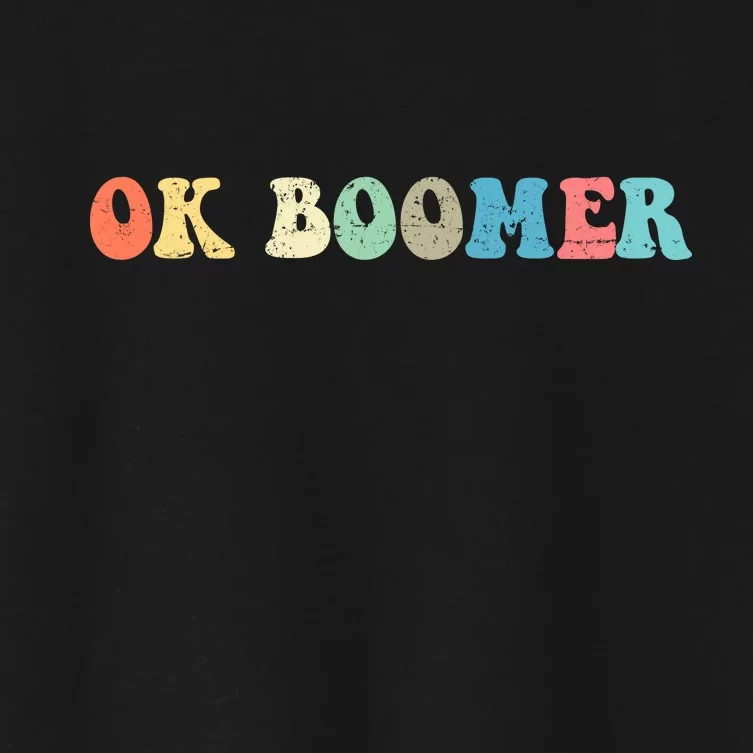 Retro Ok Boomer Women's Crop Top Tee