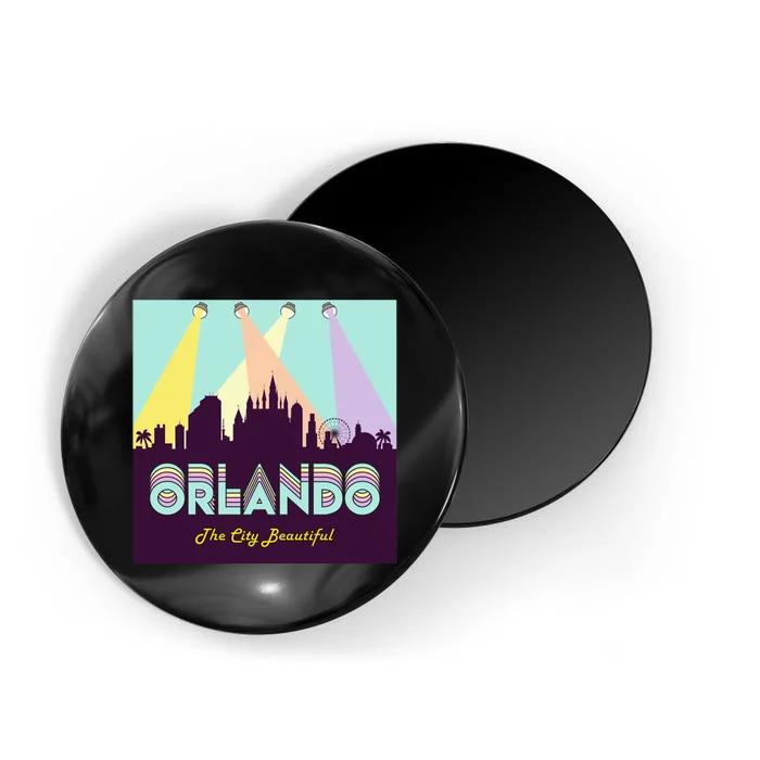 Retro Orlando Florida Magnet