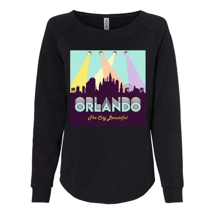 Retro Orlando Florida Womens California Wash Sweatshirt