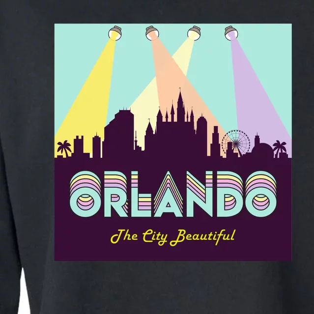 Retro Orlando Florida Cropped Pullover Crew