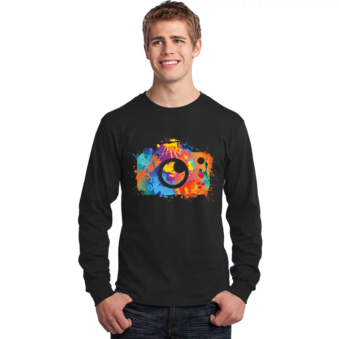 Retro Paint Camera Long Sleeve Shirt