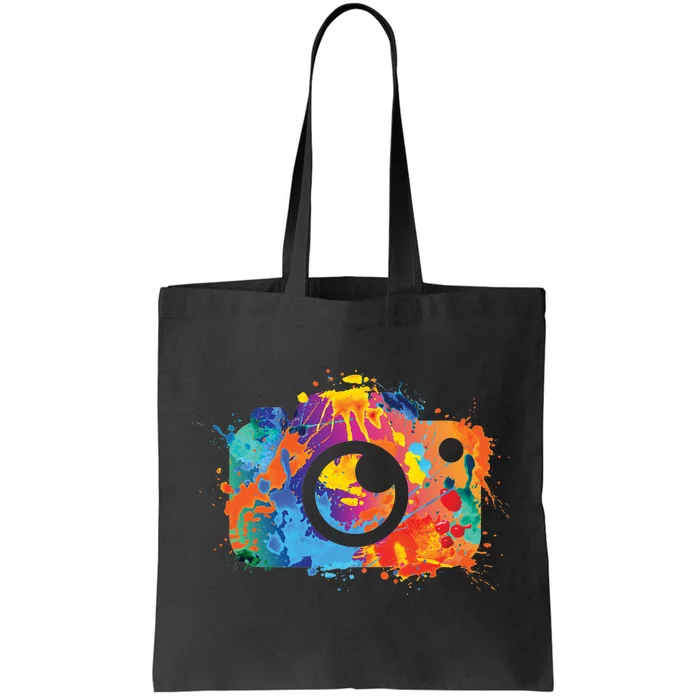 Retro Paint Camera Tote Bag