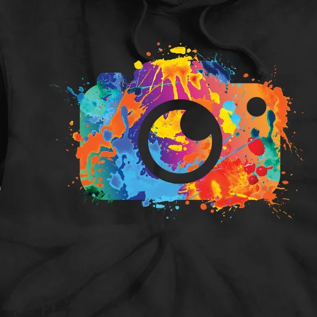 Retro Paint Camera Tie Dye Hoodie