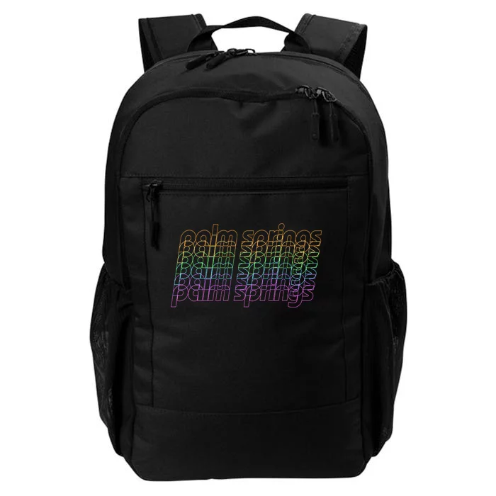 Retro Palm Springs Retro Multicolor Daily Commute Backpack