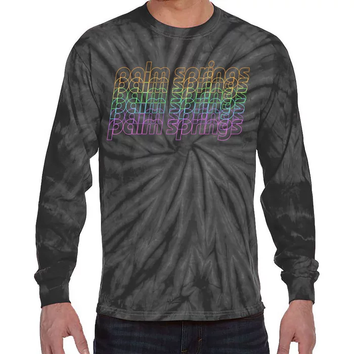 Retro Palm Springs Retro Multicolor Tie-Dye Long Sleeve Shirt