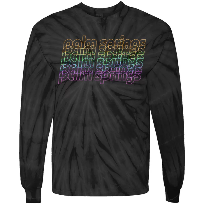 Retro Palm Springs Retro Multicolor Tie-Dye Long Sleeve Shirt