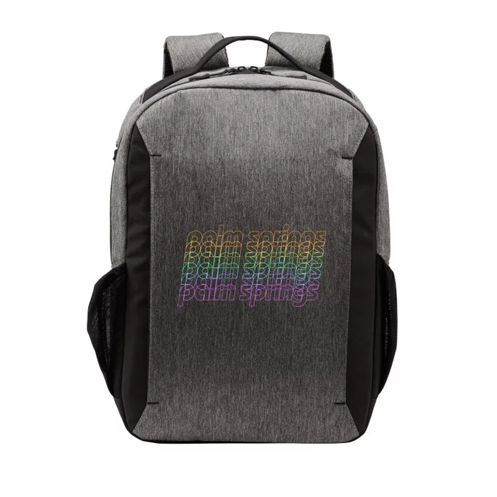 Retro Palm Springs Retro Multicolor Vector Backpack