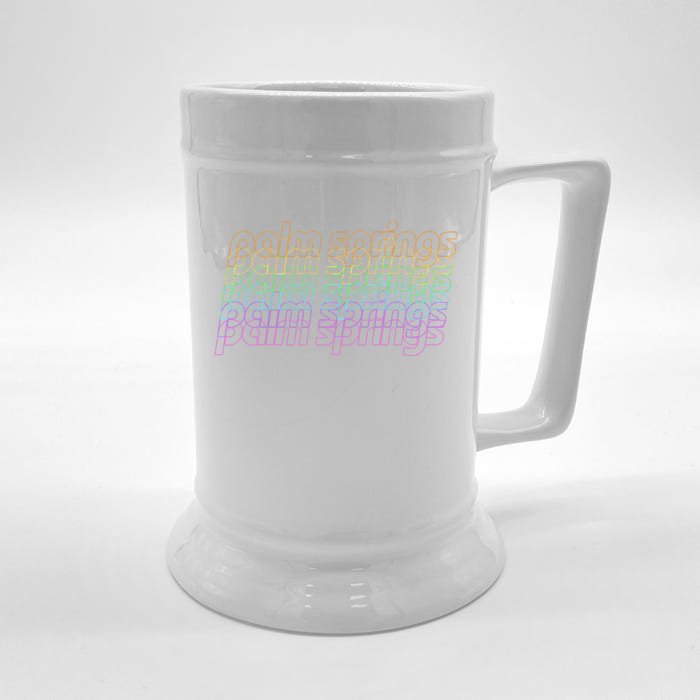 Retro Palm Springs Retro Multicolor Front & Back Beer Stein