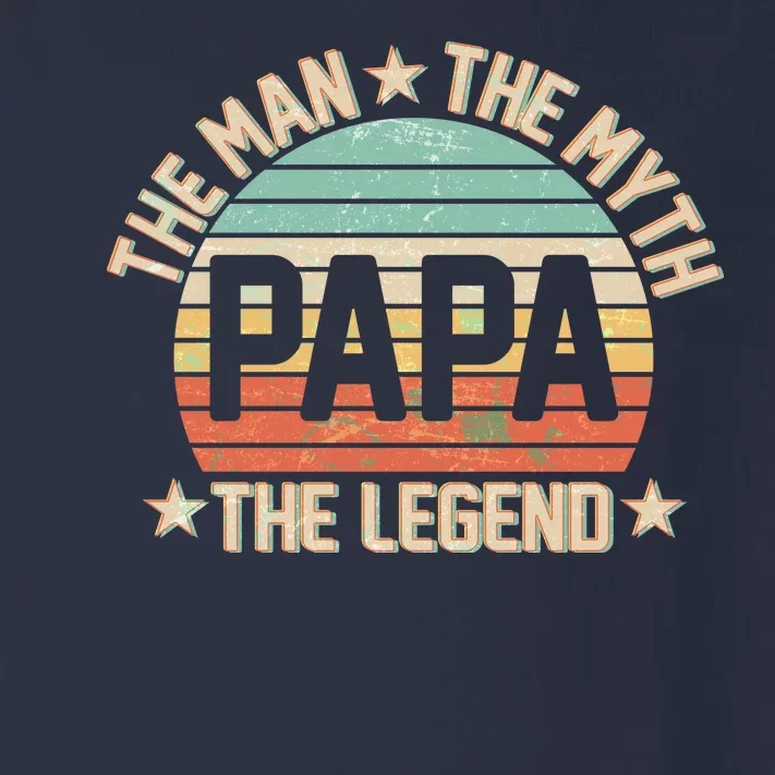 Retro Papa The Man Myth Legend Toddler Long Sleeve Shirt