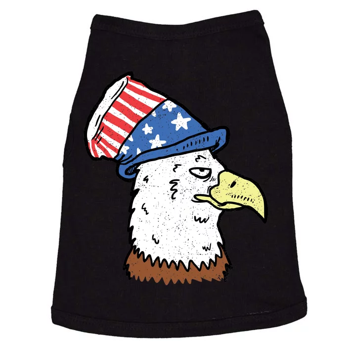 Retro Patriotic Bald Eagle Doggie Tank