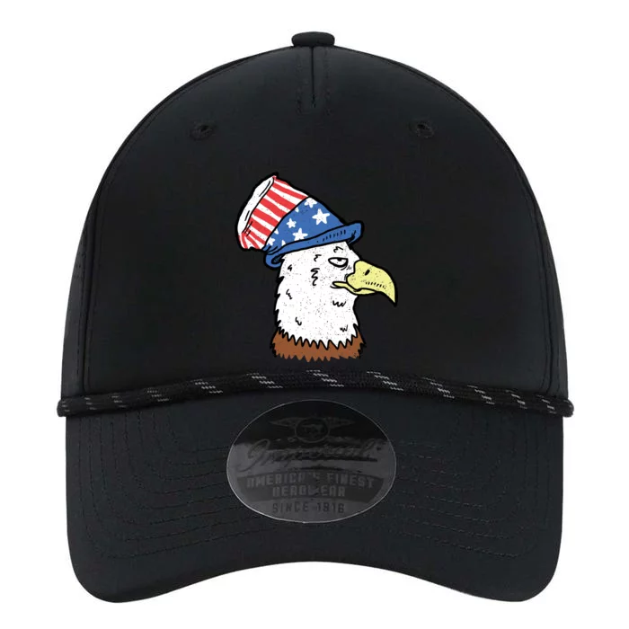 Retro Patriotic Bald Eagle Performance The Dyno Cap