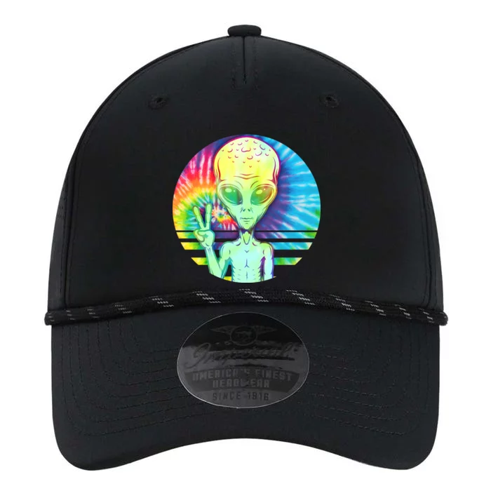 Retro Peace Alien Hippie Performance The Dyno Cap