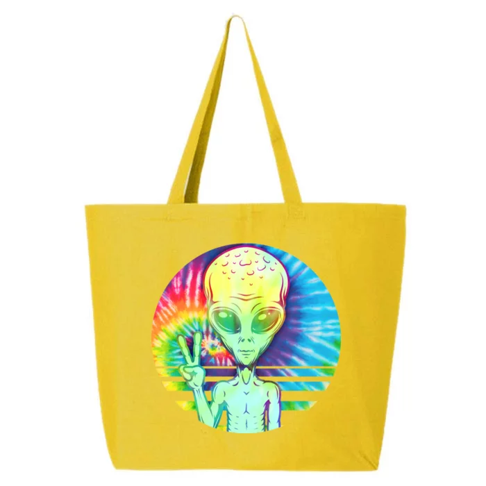 Retro Peace Alien Hippie 25L Jumbo Tote