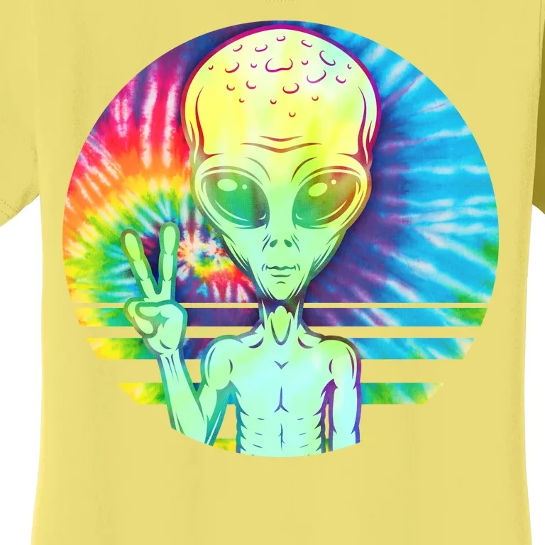 Retro Peace Alien Hippie Women's T-Shirt