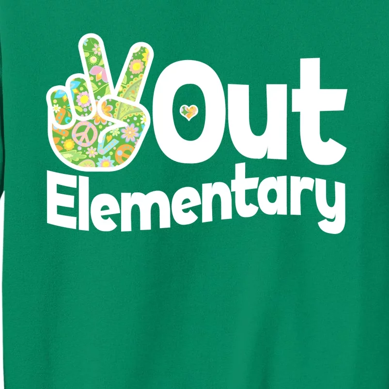 Retro Peace Out Elementary Sweatshirt