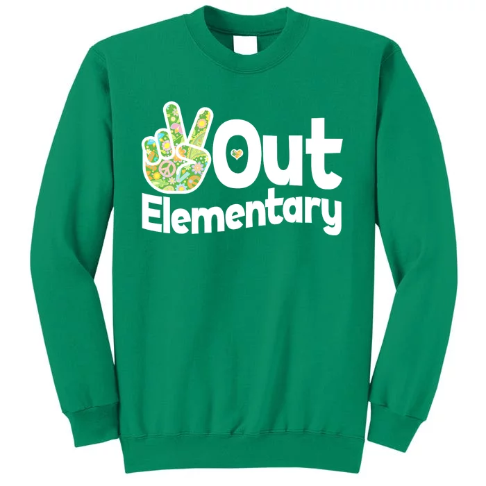 Retro Peace Out Elementary Sweatshirt