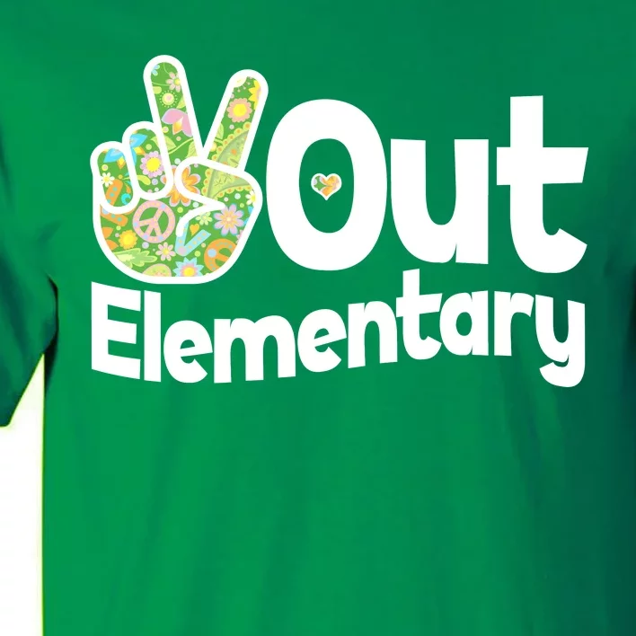 Retro Peace Out Elementary Tall T-Shirt