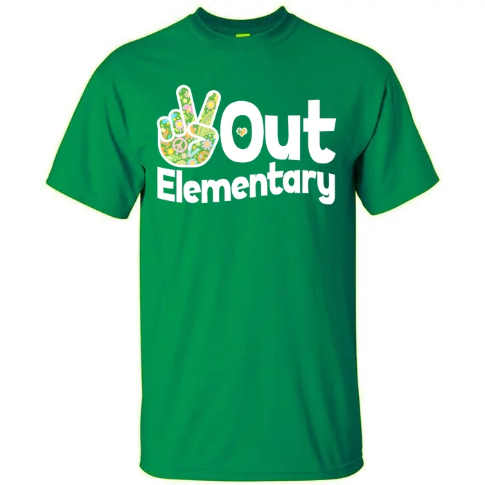 Retro Peace Out Elementary Tall T-Shirt