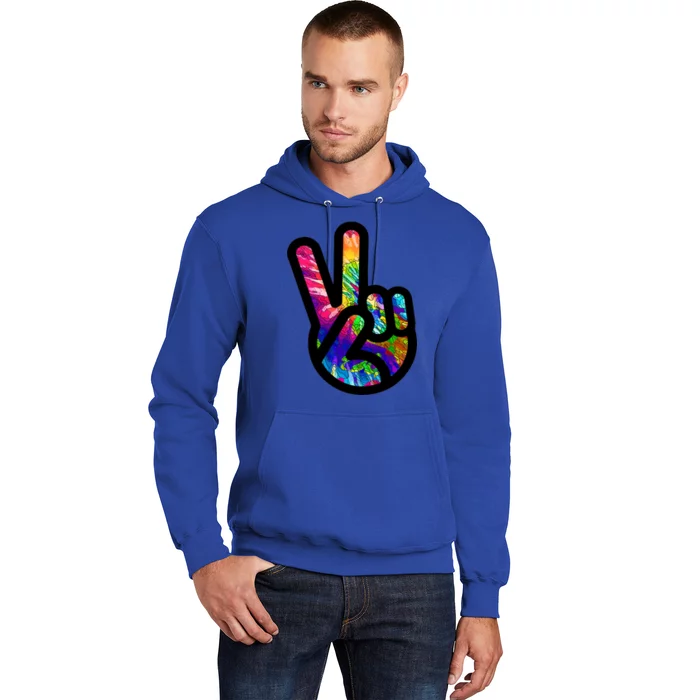 Retro Peace Sign Hand Hoodie