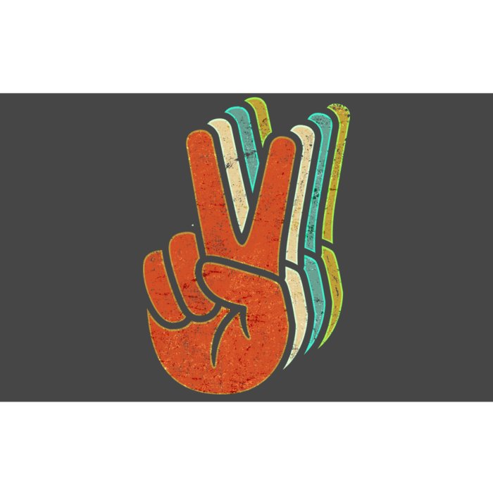 Retro Peace Symbol Hand Bumper Sticker