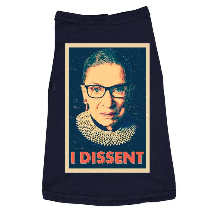 Retro Poster Ruth Bader Ginsburg I Dissent RBG Doggie Tank