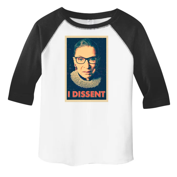 Retro Poster Ruth Bader Ginsburg I Dissent RBG Toddler Fine Jersey T-Shirt