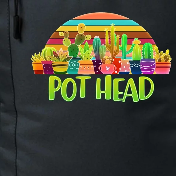 Retro Pot Head Plant Lover Daily Commute Backpack