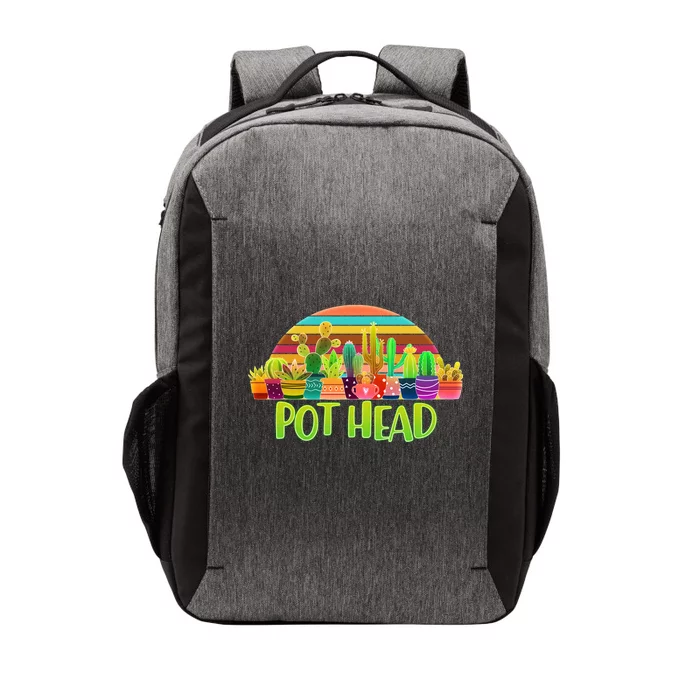 Retro Pot Head Plant Lover Vector Backpack