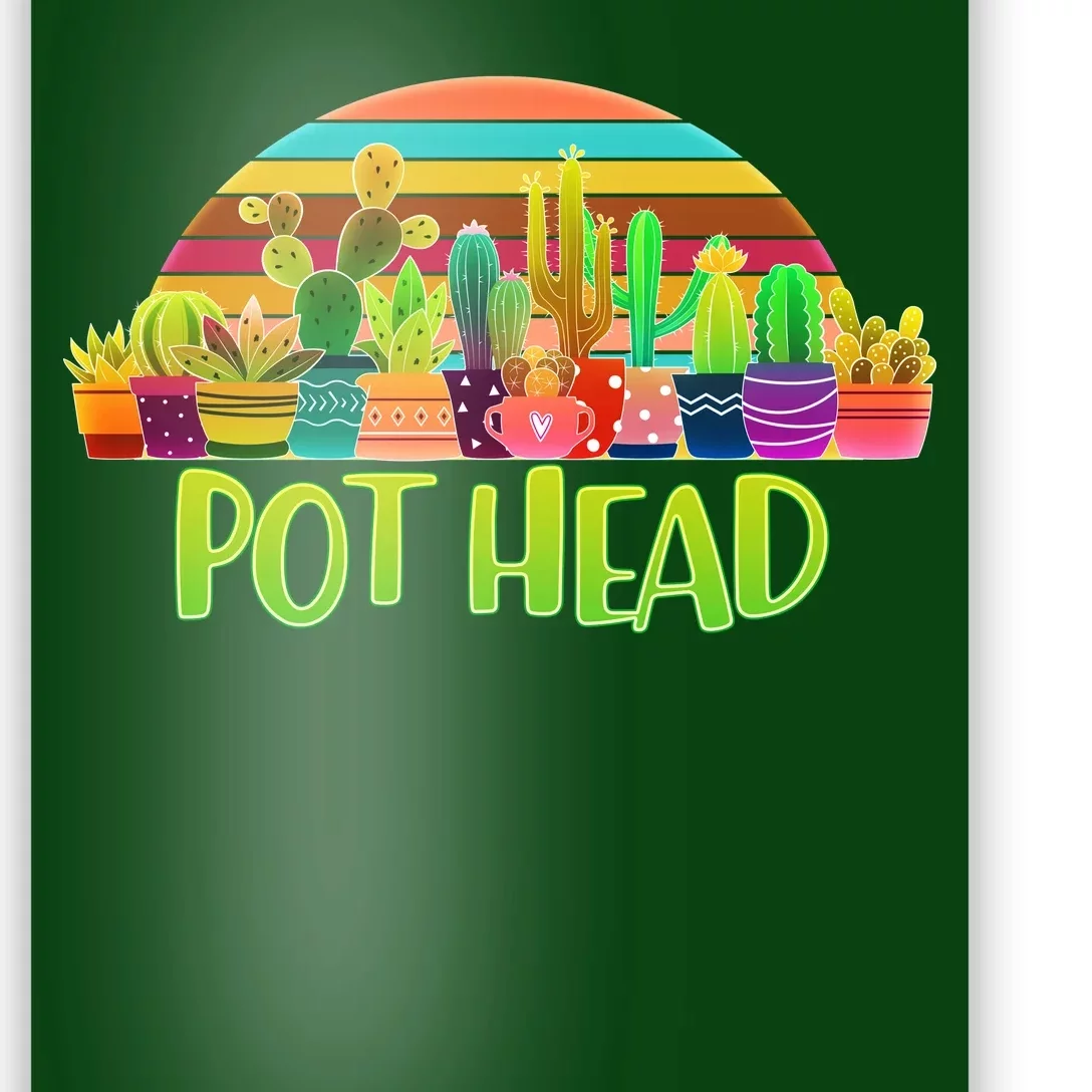 Retro Pot Head Plant Lover Poster