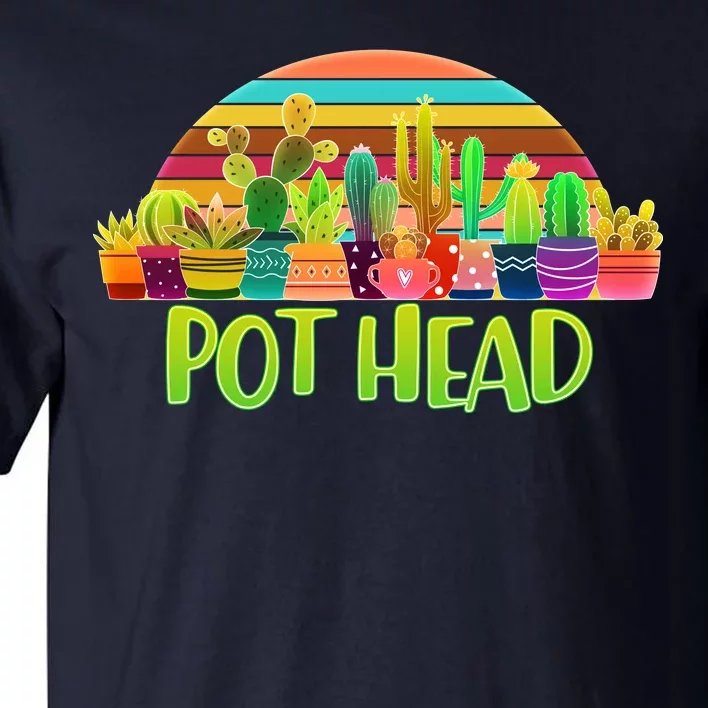 Retro Pot Head Plant Lover Tall T-Shirt