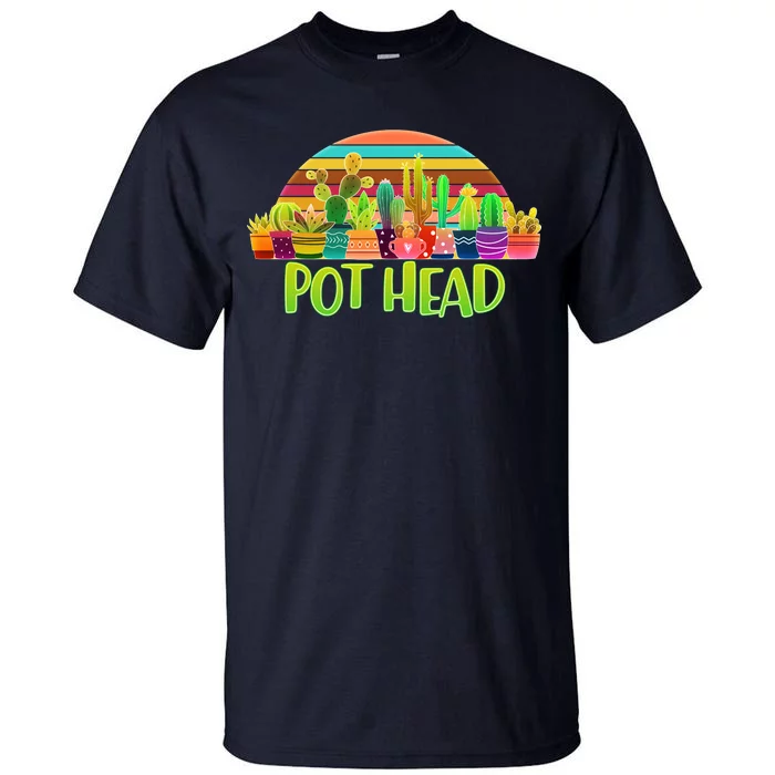 Retro Pot Head Plant Lover Tall T-Shirt