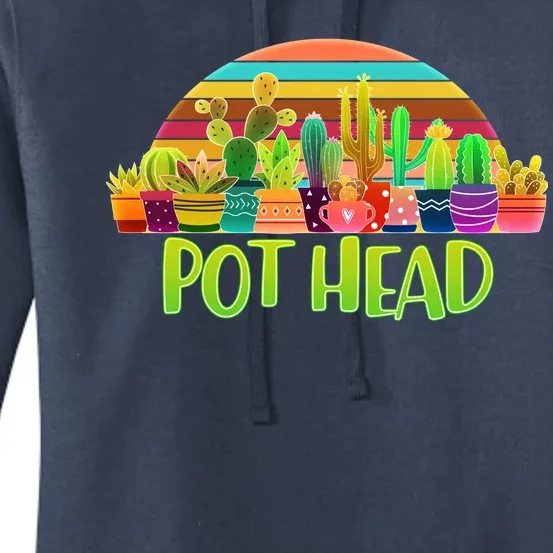 Retro Pot Head Plant Lover Women's Pullover Hoodie